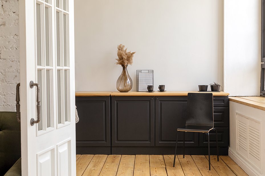 Puertas de madera para cocina nordica