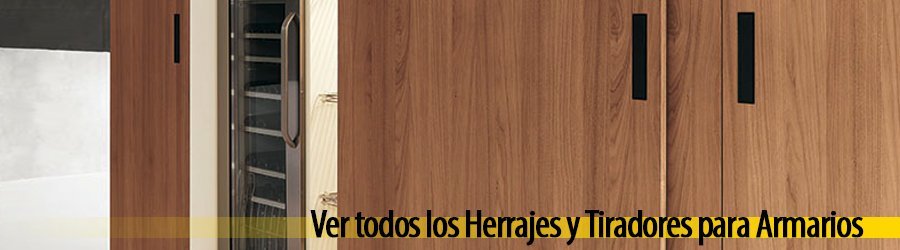 Ver todos los Herrajes y Tiradores para Armarios Ver todos los Herrajes y Tiradores para Armarios