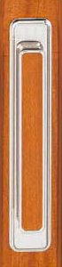 Tirador cromo para puertas plegables