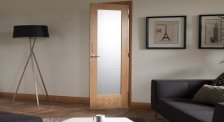 Puertas de interior Modernas con vidriera