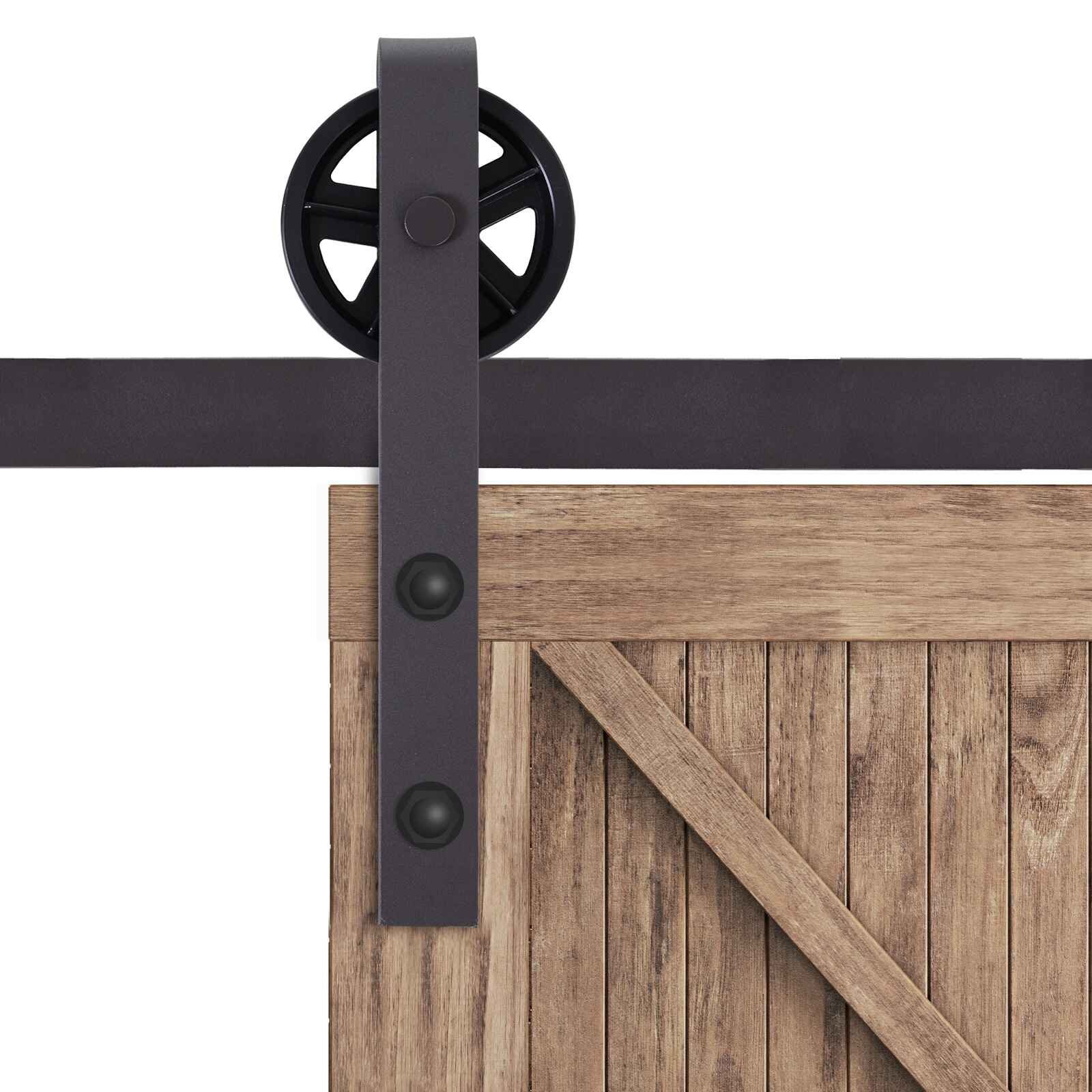 Guía para Puerta Corredera Tipo Rueda de Granero (NEGRA)