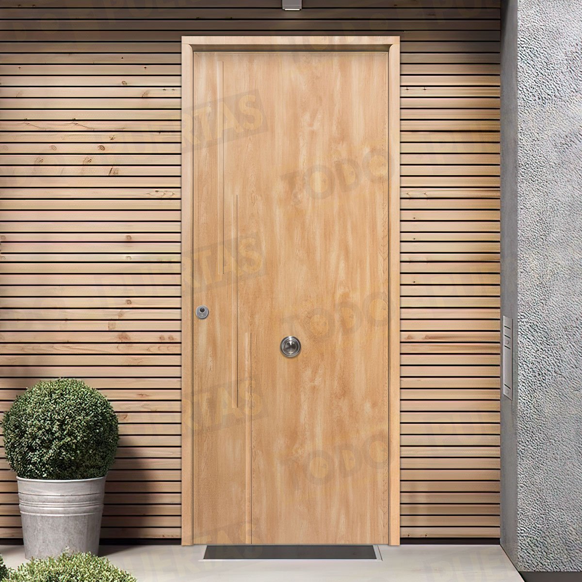 Puerta Acorazada Camelia Sagacor 100 Roble (Dos Caras Iguales)