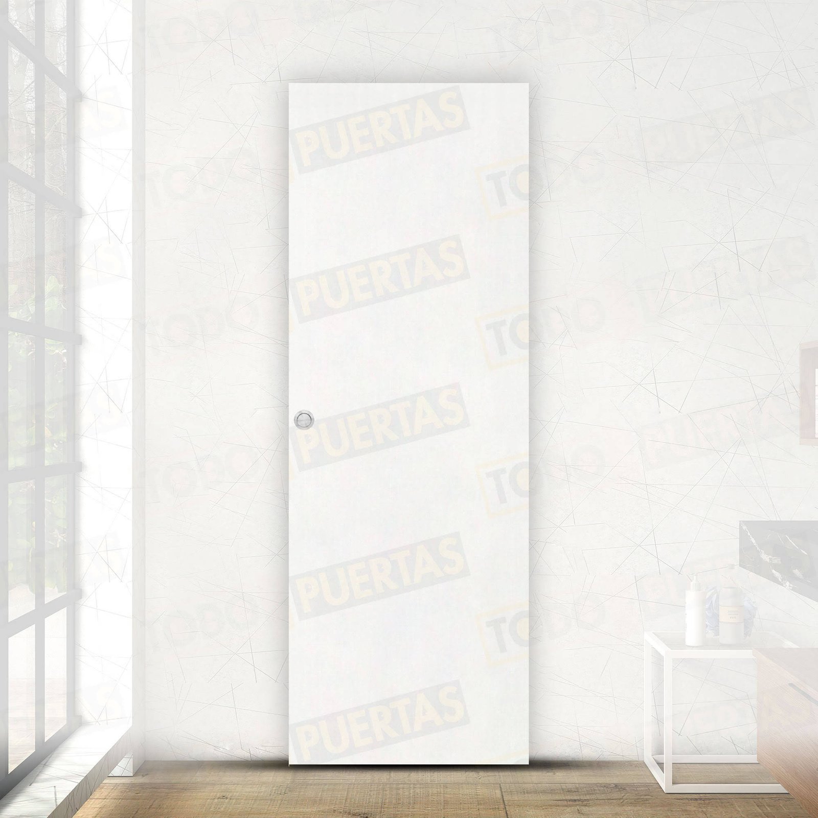 Puerta Corredera Aligerada Blanca Mod. Kenia