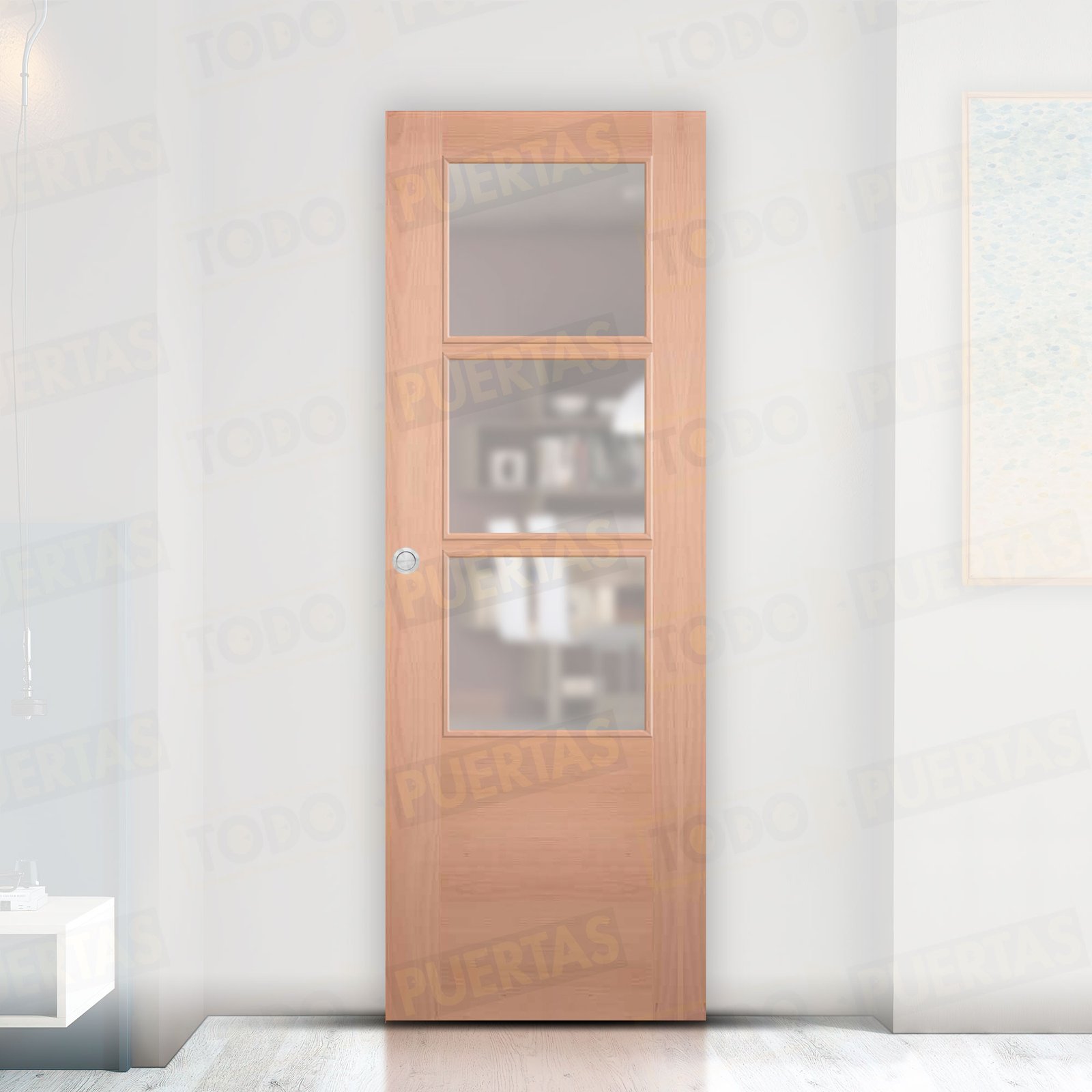 Puerta Corredera Mod. Oporto Haya BZV3