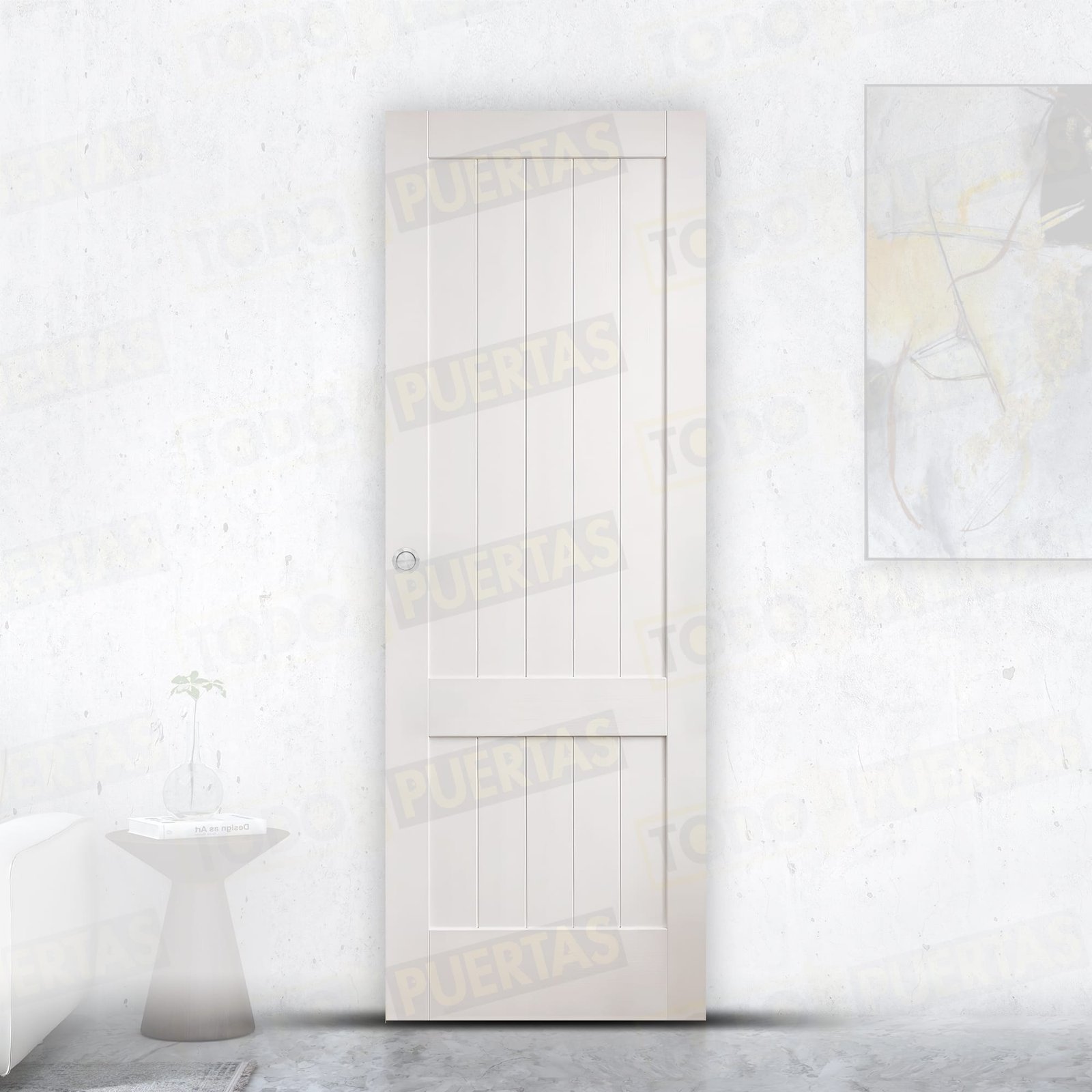 Puerta Corredera Mod. Tarancón Lacada Blanca