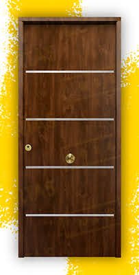 Puerta Galvanizada Cintia FM / 1110 Saga 100 Roble Viejo (Cara Interior Lisa)