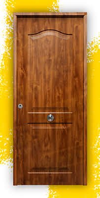 Puerta Galvanizada Semiprovenzal / 1110 Saga 100 Embero (Cara Interior Lisa)