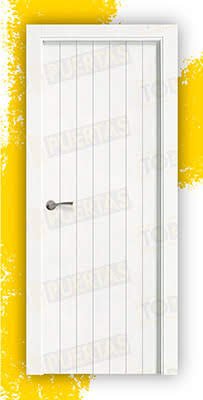 Puerta Block Maciza Lacada Blanca Mod. Cádiz