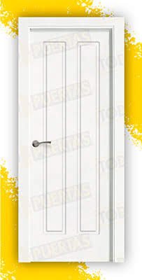 Puerta Block Maciza Lacada Blanca Mod. Chopin