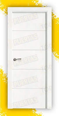 Puerta Block Maciza Lacada Blanca Mod. Dakar
