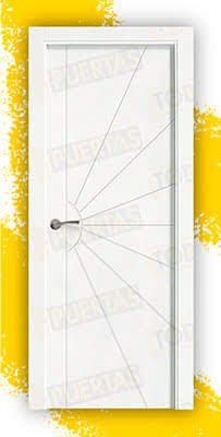 Puerta Block Maciza Lacada Blanca Mod. Liberia