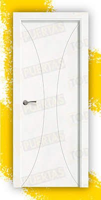 Puerta Block Maciza Lacada Blanca Mod. Yaundé