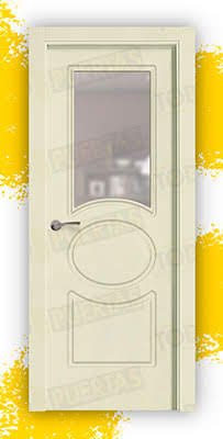 Puerta Block Maciza Lacada RAL 1013 Mod. Guinea ZV1