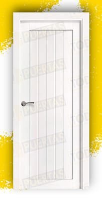 Puerta Granero Block Madera Mod. GR005 Lacada en Blanco